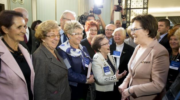 Premier Ewa Kopacz na pierwszym posiedzeniu Obywatelskiego Parlamentu Seniorów