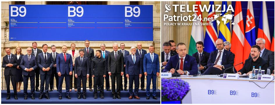 [VIDEO] Szczyt B9. Prezydent Karol Nawrocki: Jedność jest naszą największą siłą